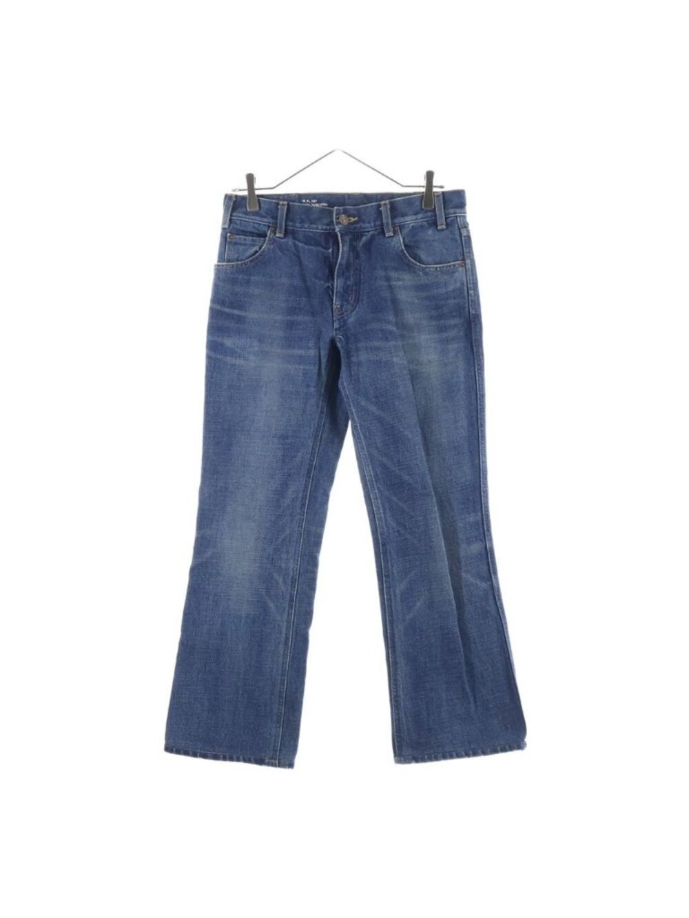 Celine 23 AW Dark Union Wash Denim Straight Pants